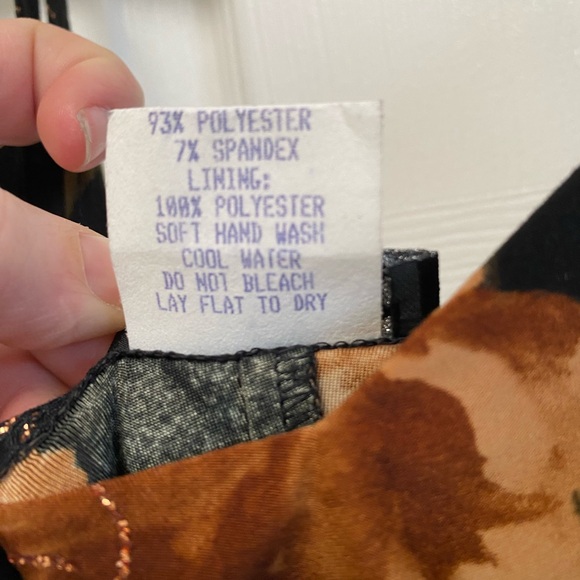 NWT Floral Y2K Black Dress with‎ Flowers - Picture 4 of 6